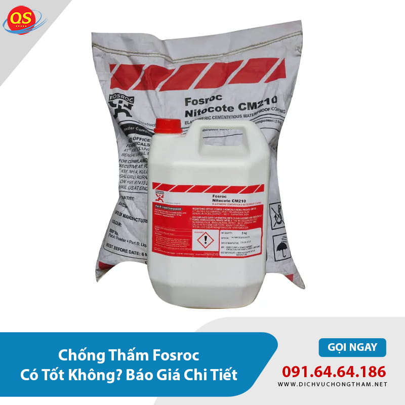 Chống Thấm Fosroc Có Tốt Không? Báo Giá Chi Tiết 2026? Chống Thấm Fosroc Có Tốt Không? Báo Giá Chi Tiết 2026?