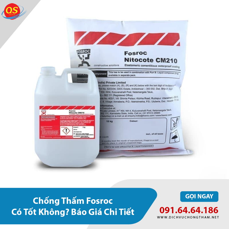 Chống Thấm Fosroc Có Tốt Không? Báo Giá Chi Tiết 2026? Chống Thấm Fosroc Có Tốt Không? Báo Giá Chi Tiết 2026?