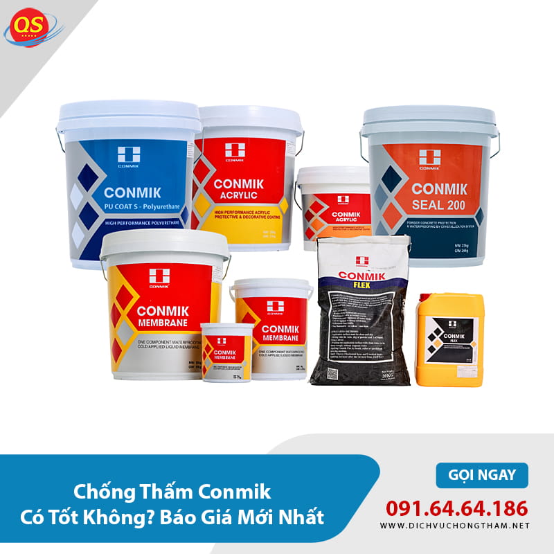 Chống Thấm Conmik Có Tốt Không? Báo Giá Mới Nhất 2026