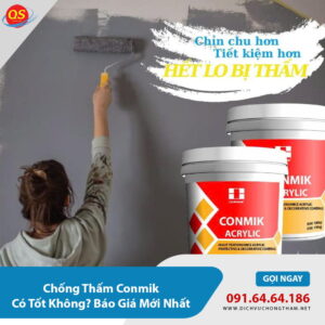 Chống Thấm Conmik Có Tốt Không? Báo Giá Mới Nhất 2026