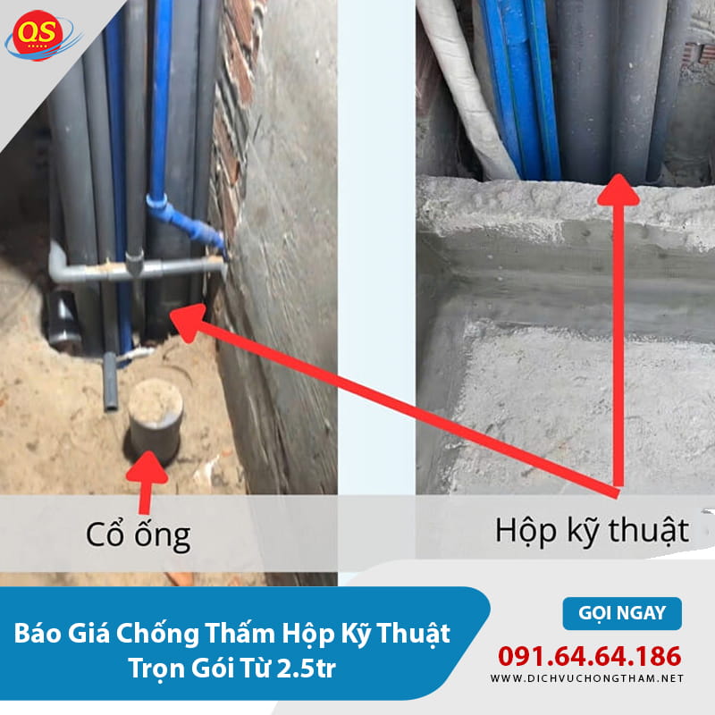 Báo Giá Chống Thấm Hộp Kỹ Thuật Trọn Gói Từ 2.5tr 2026