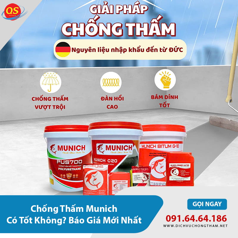 Chống Thấm Munich Có Tốt Không? Báo Giá Mới Nhất 2026