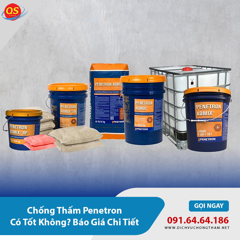 Chống Thấm Penetron Có Tốt Không? Báo Giá Chi Tiết 2026