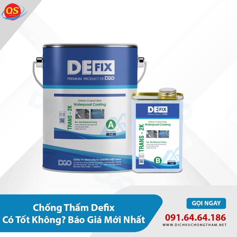 Chống Thấm Defix Có Tốt Không? Báo Giá Mới Nhất 2026 Chống Thấm Defix Có Tốt Không? Báo Giá Mới Nhất 2026