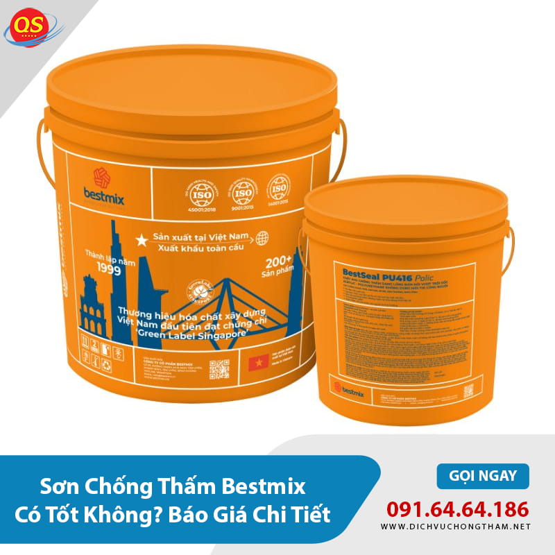Sơn Chống Thấm Bestmix Có Tốt Không? Báo Giá Chi Tiết 2026