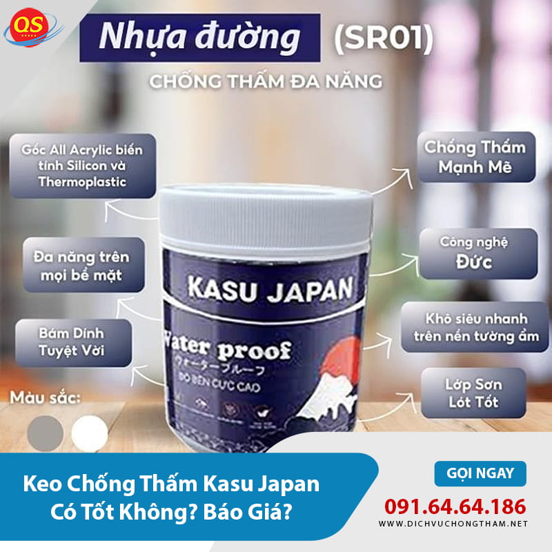 Keo Chống Thấm Kasu Japan Có Tốt Không? Báo Giá 2026? Keo Chống Thấm Kasu Japan Có Tốt Không? Báo Giá 2026?