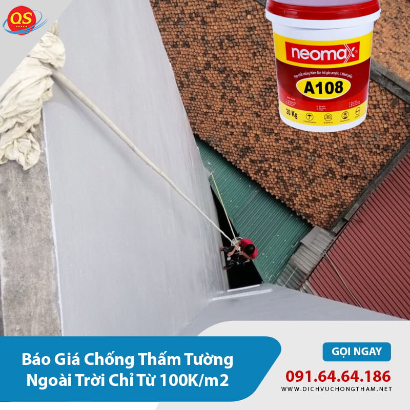 Báo Giá Chống Thấm Tường Ngoài Trời Chỉ Từ 100K/m2 2026