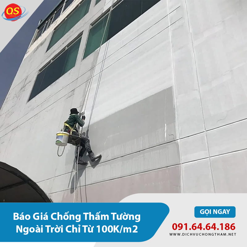 Báo Giá Chống Thấm Tường Ngoài Trời Chỉ Từ 100K/m2 2026