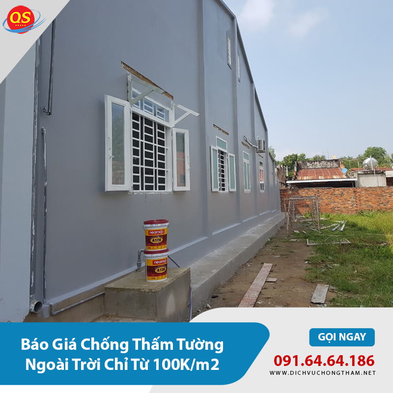 Báo Giá Chống Thấm Tường Ngoài Trời Chỉ Từ 100K/m2 2026