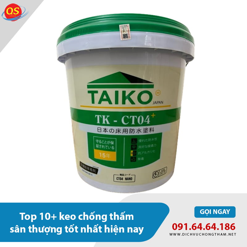Keo chống thấm sân thượng Taiko Keo chống thấm sân thượng Taiko