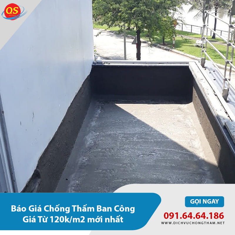 Báo Giá Chống Thấm Ban Công Giá Từ 120k/m2 mới nhất Báo Giá Chống Thấm Ban Công Giá Từ 120k/m2 mới nhất
