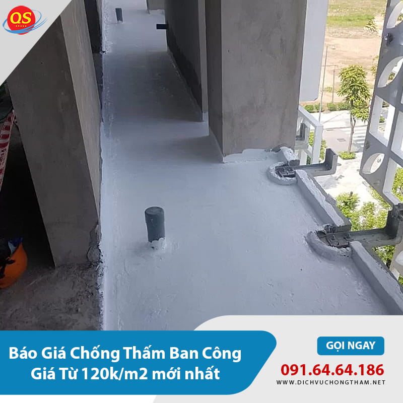 Báo Giá Chống Thấm Ban Công Giá Từ 120k/m2 mới nhất