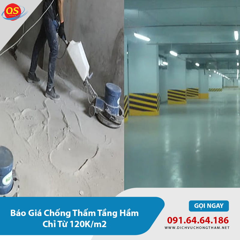 Các dự án chống thấm tầng hầm do Quang sáng thực hiện