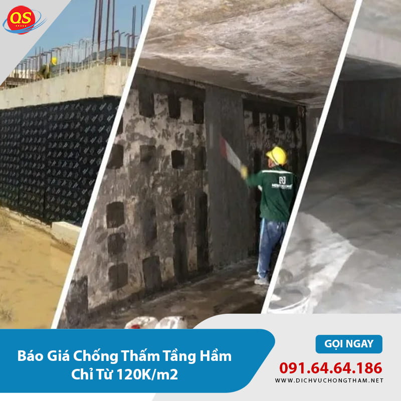 Các dự án chống thấm tầng hầm do Quang sáng thực hiện