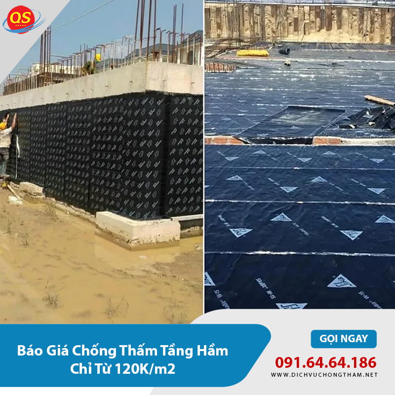 Các dự án chống thấm tầng hầm do Quang sáng thực hiện